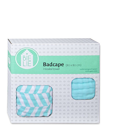 Badcape mintgroen