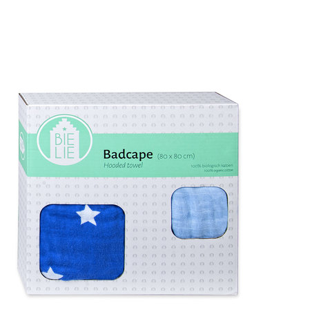 Badcape blauw